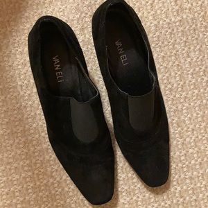 Shoe boot suede heels